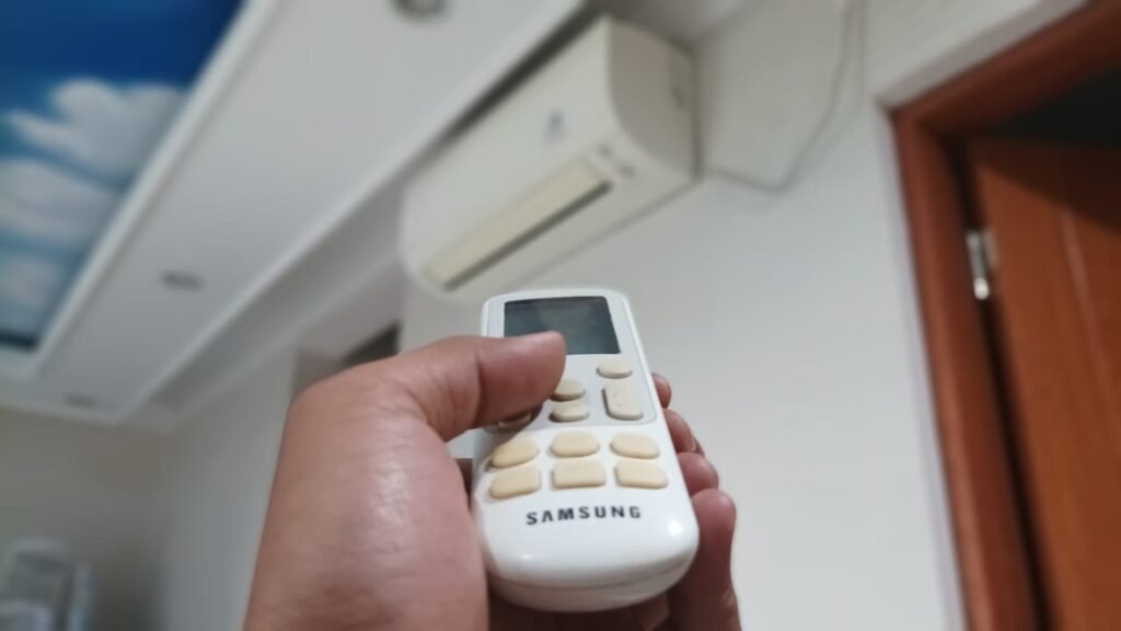 sensor pada remote ac samsung dan unit indoor ac